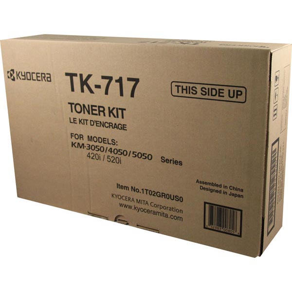 Genuine OEM Kyocera Mita TK-717 Black Toner Cartridge (34000 page yield)