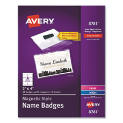 BADGE,MAGNETIC,NAME,48,WH