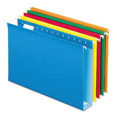 Hanging Folders, w/Box Bottoms, 25/BX,BGN,BE,OE,RD,YW