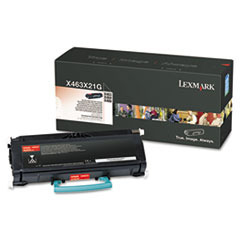 Genuine OEM Lexmark X463X21G Black Toner Cartridge (15,000 page yield)