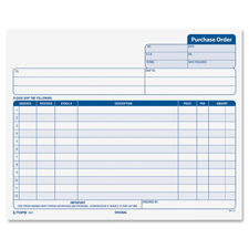 Purchase Orders, Carbonless, 3-Parts, 8-1/2"x7", 50ST/PK