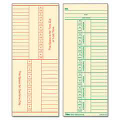 Weekly Time Card, 2-Sided, 3-3/8"x8-1/4", 500/BX