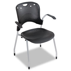Circulation Stack Chair, 25"x23-3/4"x34", 4/CT, Black