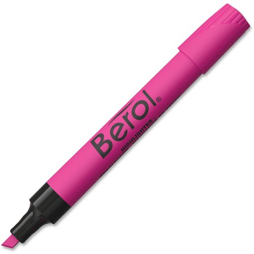 Highlighter Marker, Chisel Tip, 12/pk, Pink Ink