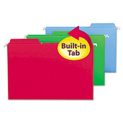 Hanging Folders,w/2-Ply Tabs Attached,1/3 Tab,Lgl,18/BX,Ast