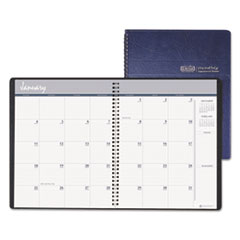 Monthly Planner, 2PPM, Nonrefillable, 8-1/2"x11", Blue Cover
