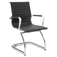 Modern Midback Chair, 25"x26"x38", Black