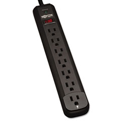Surge Protector, 7-Outlet, 12' Cord, Black