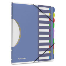 Project Sorter,w/ Elastic Tie,11-3/4"x7/8"x10",Multicolor