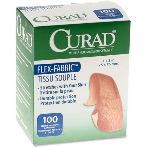 Fabric Bandages, Flex Fabric, 1"x3", 100/BX