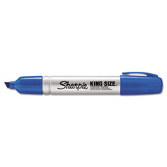 Permanent Marker, King Size, Chisel Point, Blue Ink