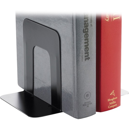 Bookend Supports, Standard, 4-3/4"x5-1/4"x5", Black