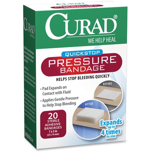 Pressure Adhesive Bandage,Latex-free,1"x2-3/4",100/BX, WEGN