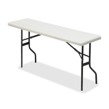 Folding Table, 18"x72", Charcoal