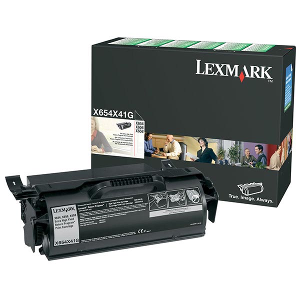 Genuine OEM Lexmark X654X41G Government Extra High Yield Black Print Cartridge (TAA Compliant Version of X654X11A) (36000 Page Yield)