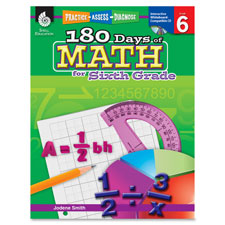 Teachers Aid Book,180 Days of Math, GR 6