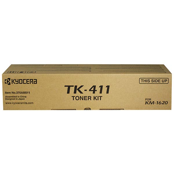 Genuine OEM Kyocera Mita 370AM011 (Type TK411) Black Laser Toner Cartridge (15000 page yield)