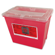 Sharps Container, 2Gal Capacity, Red
