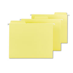 Hanging Folders,w/2-PlyTabsAttached,1/3 Tab,Ltr,20/BX,Yellow
