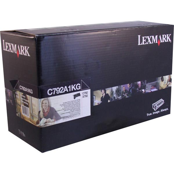 Genuine OEM Lexmark C792A1KG Black Return Program Toner Cartridge