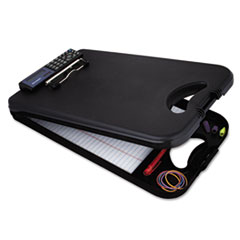 Portable Desktop, w/ Solar Power Calculator, 10"x16", Black
