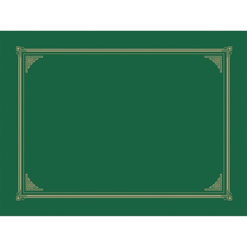 Document/Certificate Cover, 12-1/2"x9-3/4", 6/PK Green