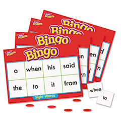 Sight Words Bingo Games,46 Practice Words,36 Cards,200 Chips