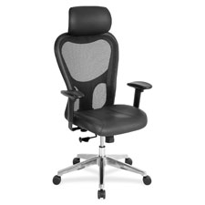 Executive High-Back Chair, 24-7/8"x23-5/8"x52-7/8", Black