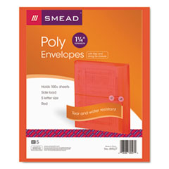 Translucent Envelopes,Side Opening,Letter-Size,5/PK,Red