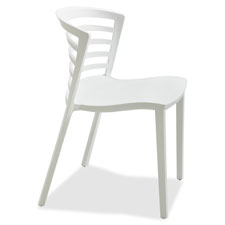 Entourage Stack Chairs, 19-1/2"x21-1/2"x30", White