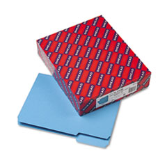 Interior Folder, 1/3 Cut Tab, Letter, 100/BX, Blue