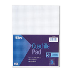 Quadrille Pads, 5x5 Ruled, 20 lb., 8-1/2"x11", 50Shts/PD, WE