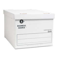 Storage Boxes, Ltr/Legal, 400 lb, 12"x15"x10", 12/CT, White
