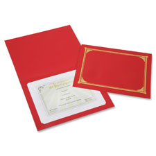 Certificate Holder, 8-1/2"x11", Red