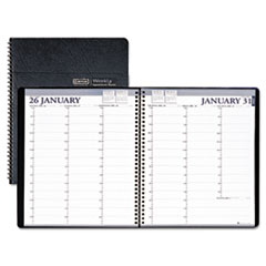 Weekly Planner, 12 Mons Jan/Dec, 5"x8", Blue/White
