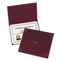 Certificate Holder, 11"x8-1/2", 5/PK, Burgundy