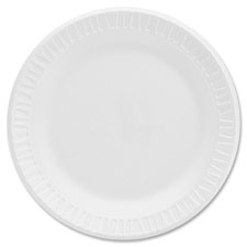 Foam Dinnerware Plates, Med Weight, 9", 4PK/CT, WE