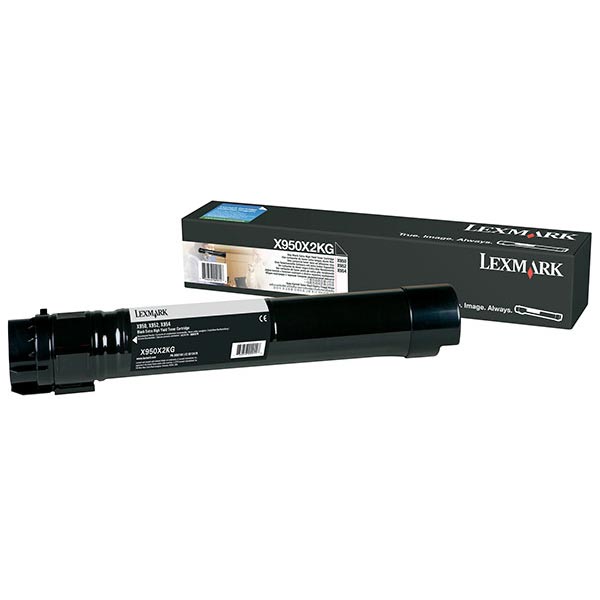 Genuine OEM Lexmark X950X2KG High Yield Black Toner (32000 Page Yield)