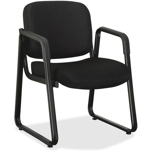 Guest Chair, 24-3/4"x26"x33-1/2", Black Fabric