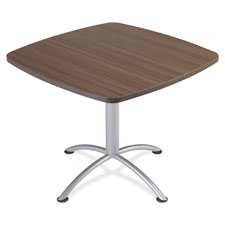 ILand Table, 36" Square, 29" H, Gray/Silver