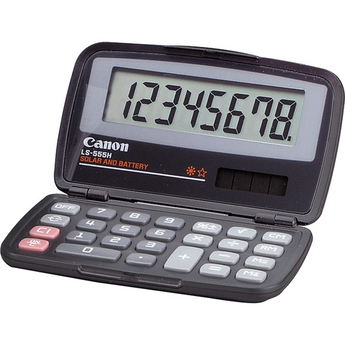 8-Dgt Fold Pocket Calculator,Dual Pwr,4-1/3"x2-2/3"x3/5",CCL
