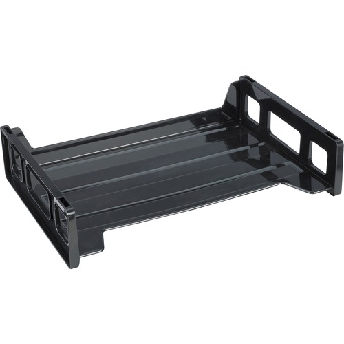 Stacking Tray, Side Load, 8-9/10"x13-1/5"x2-9/10", Black