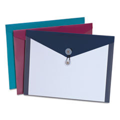 Standard Booklet Envelope, 9-1/2"x11", 1" Exp, 4/PK, AST