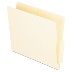 End Tab Folders, 11pt, 4" Cut, Ltr, 100/BX, Manila