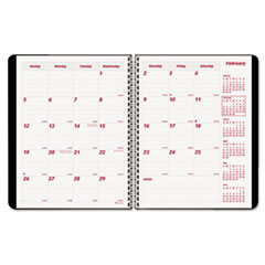 Monthly Planner, 14Mths Dec-Jan, 2PPM, 8-1/2"x11", BK