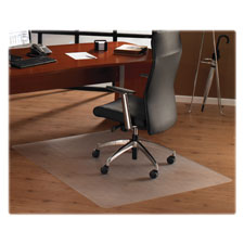 Hard Floor Chairmat, Rectangular, 48"x53", Clear
