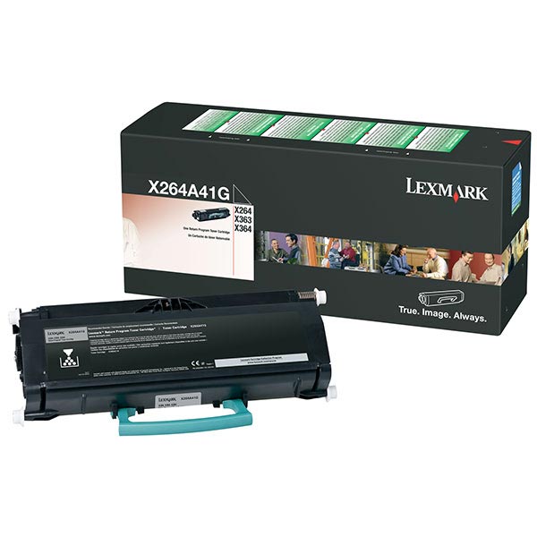 Genuine OEM Lexmark X264A41G Government Black Return Program Toner (TAA Compliant Verion of X264A11G) (3500 Page Yield)
