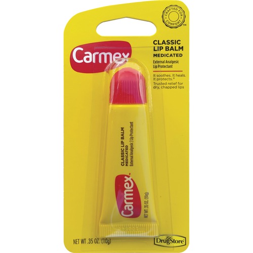 Carmex Original Lip Balm, Tube, .35oz., 6/BX, Cherry