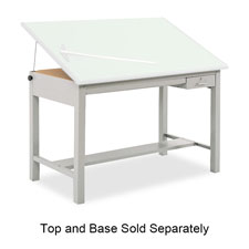 Drafting Table Base, 56-1/2"x30-1/2"x35-1/2", Gray