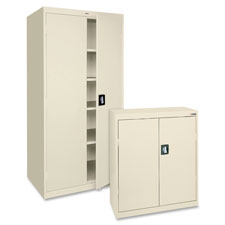 Steel Storage Cabinets, 36"x18"x72", Putty
